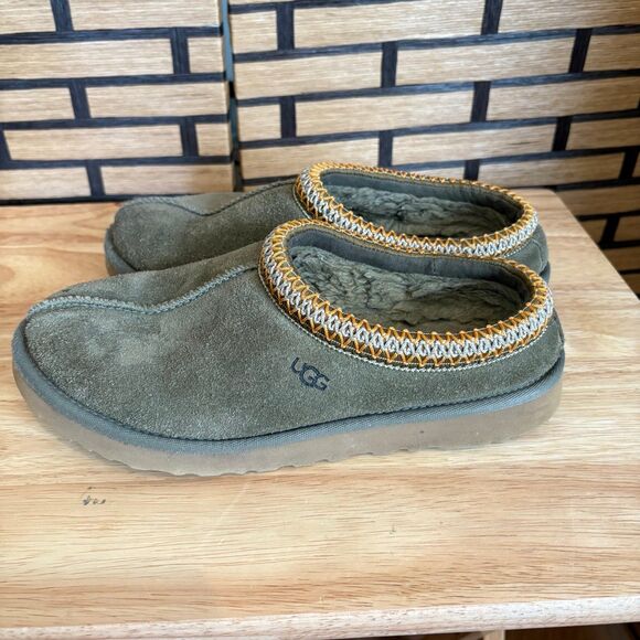 UGG Green Tasman Slippers Size 9 - Picture 2 of 8